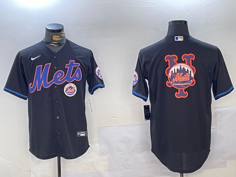 Men New York Mets Blank Black Game 2024 Nike MLB Jersey style 5